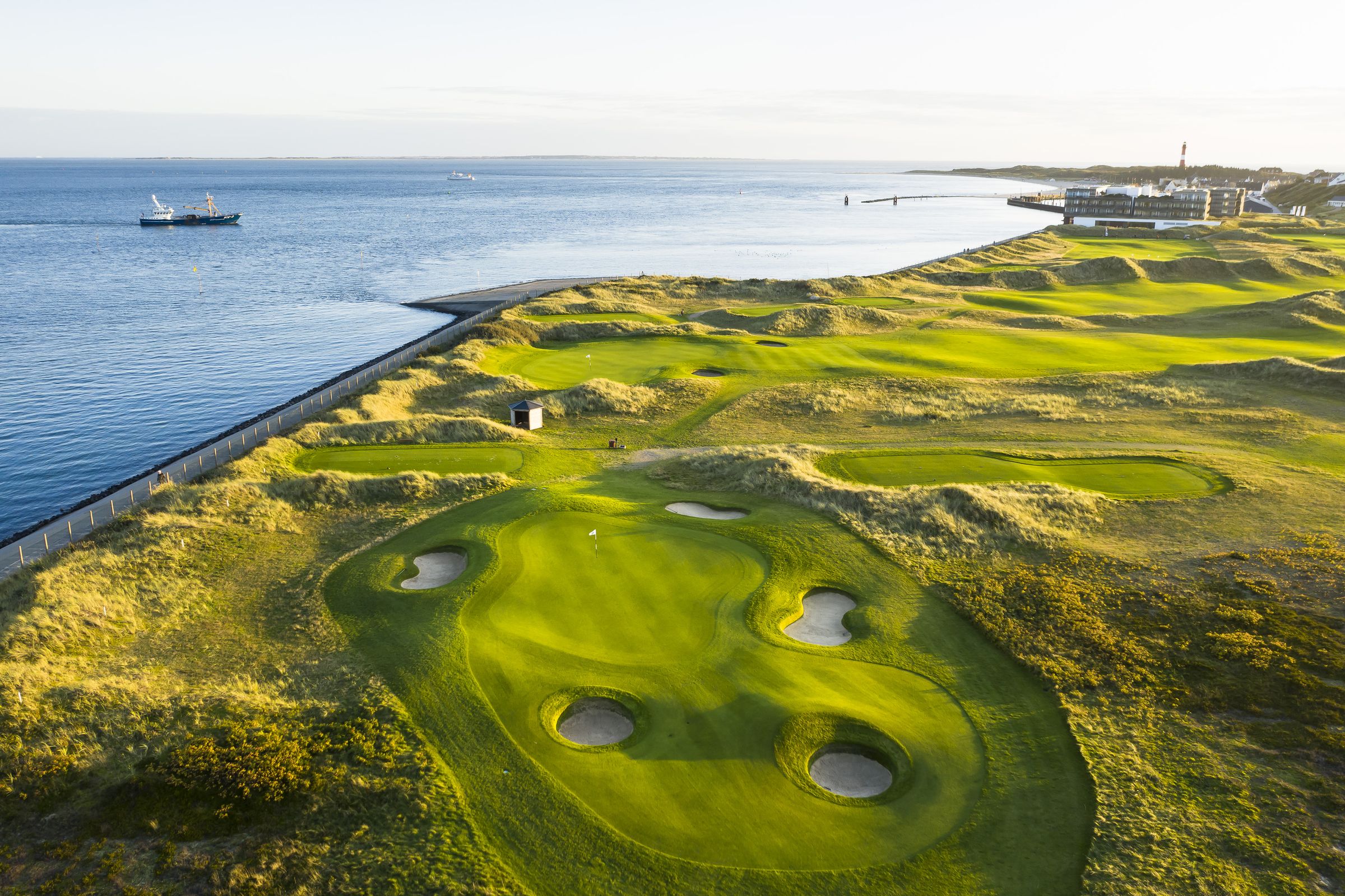 Budersand: einer der wenigen Linksplätze Deutschlands