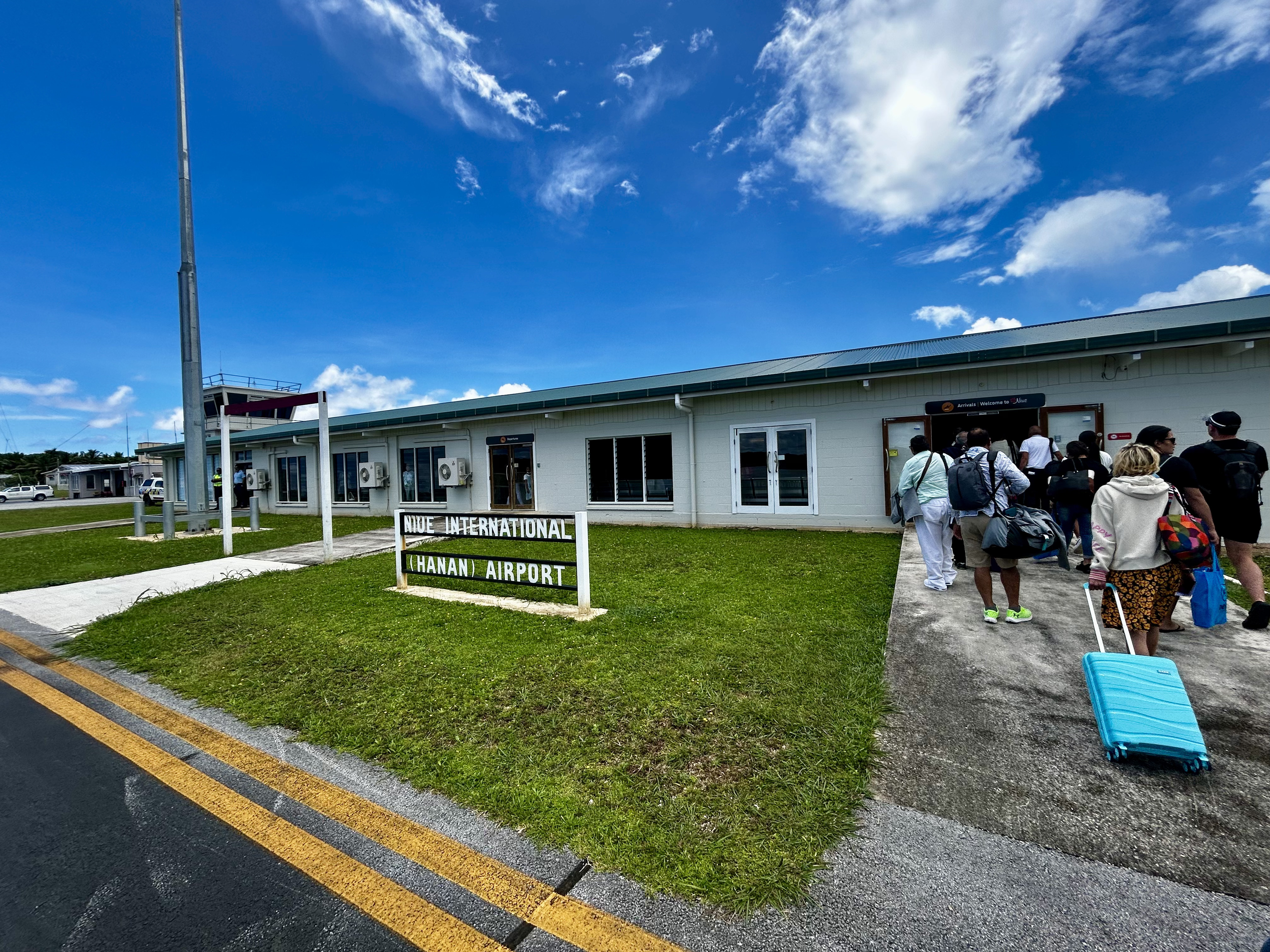 Der internationale Flughafen von Niue