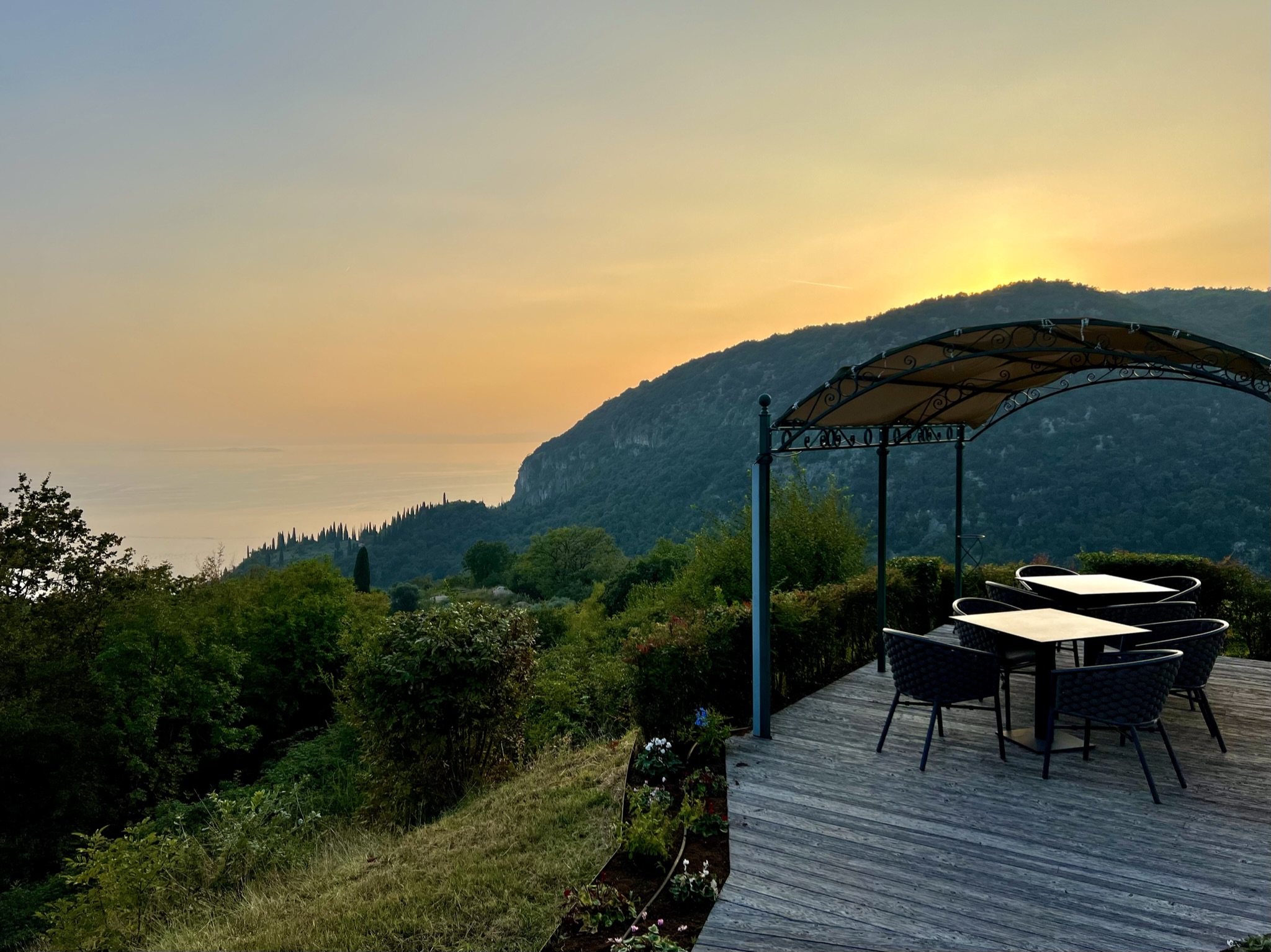 Traumhafter Blick von der Clubterrasse